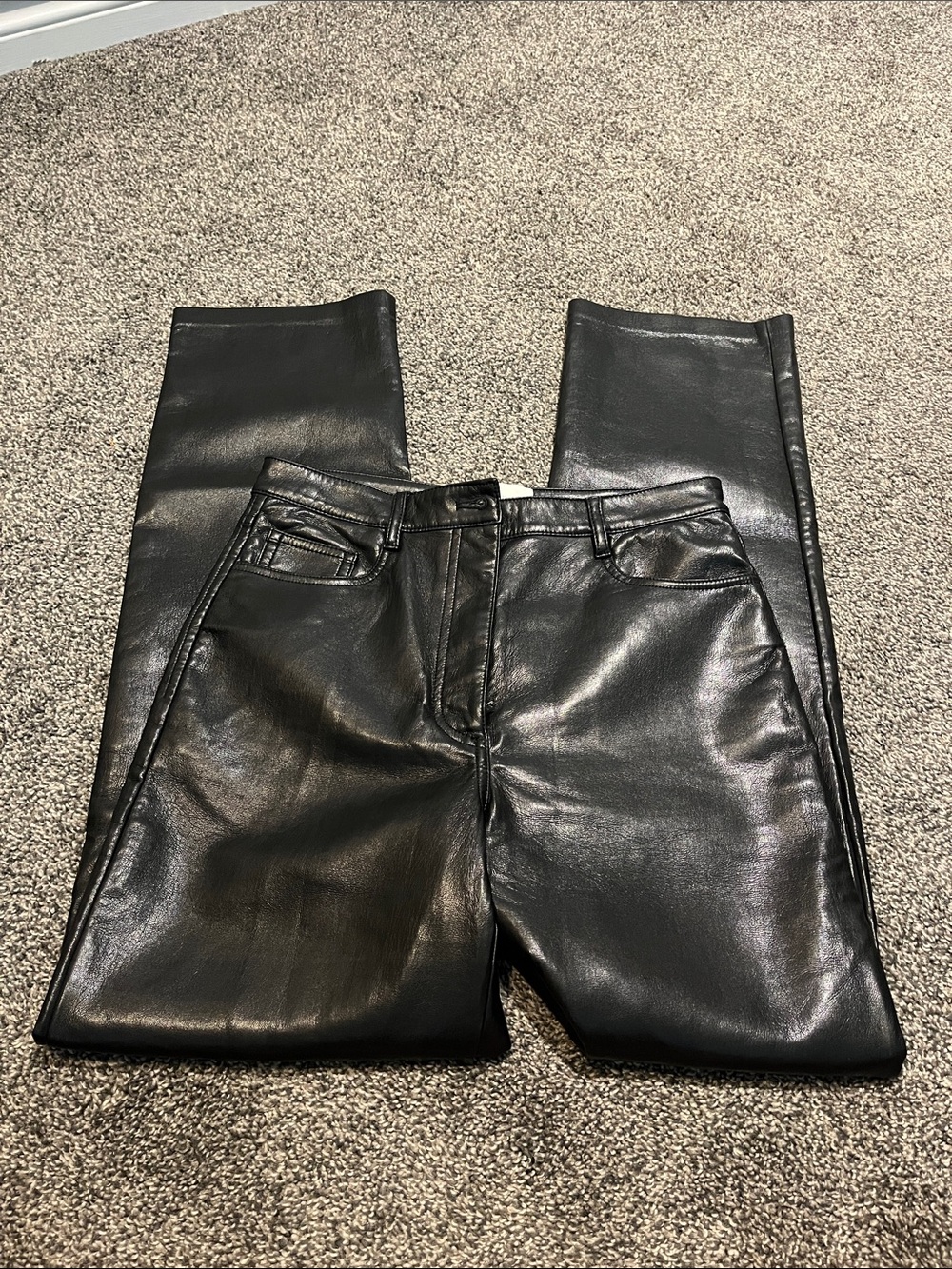 Wilfred Black Melina Faux Leather Pants